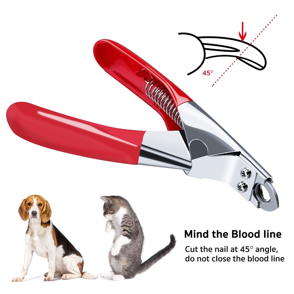 Dog Cat Stainless Steel Pet Toes Cutter Scissor Grooming Tool for Small Medium Dogs Cats Guillotine Nail Clipper