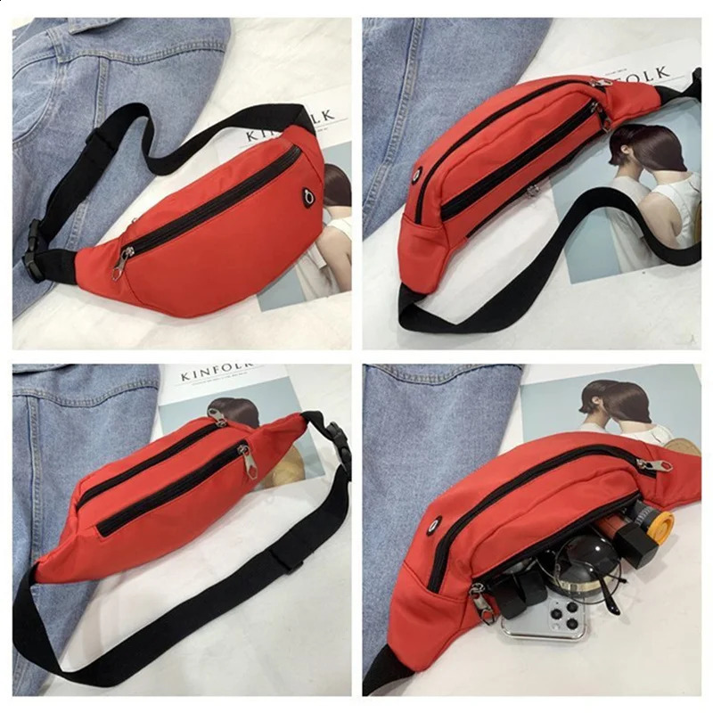 Travel Women Men Male Waist Bag Pack Casual Functional Belt Shoulder Sports Pouch Phone Money Chest Fanny Hip 240830Z