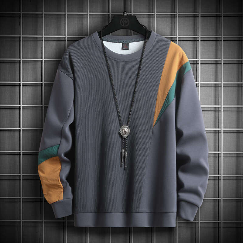 Sweatshirt 2024 Autumn New Item Light Luxury Korean Version Casual Cotton Base Shirt Versatile Men's Long Sleeved T-shirt Hoodies for Men Designe