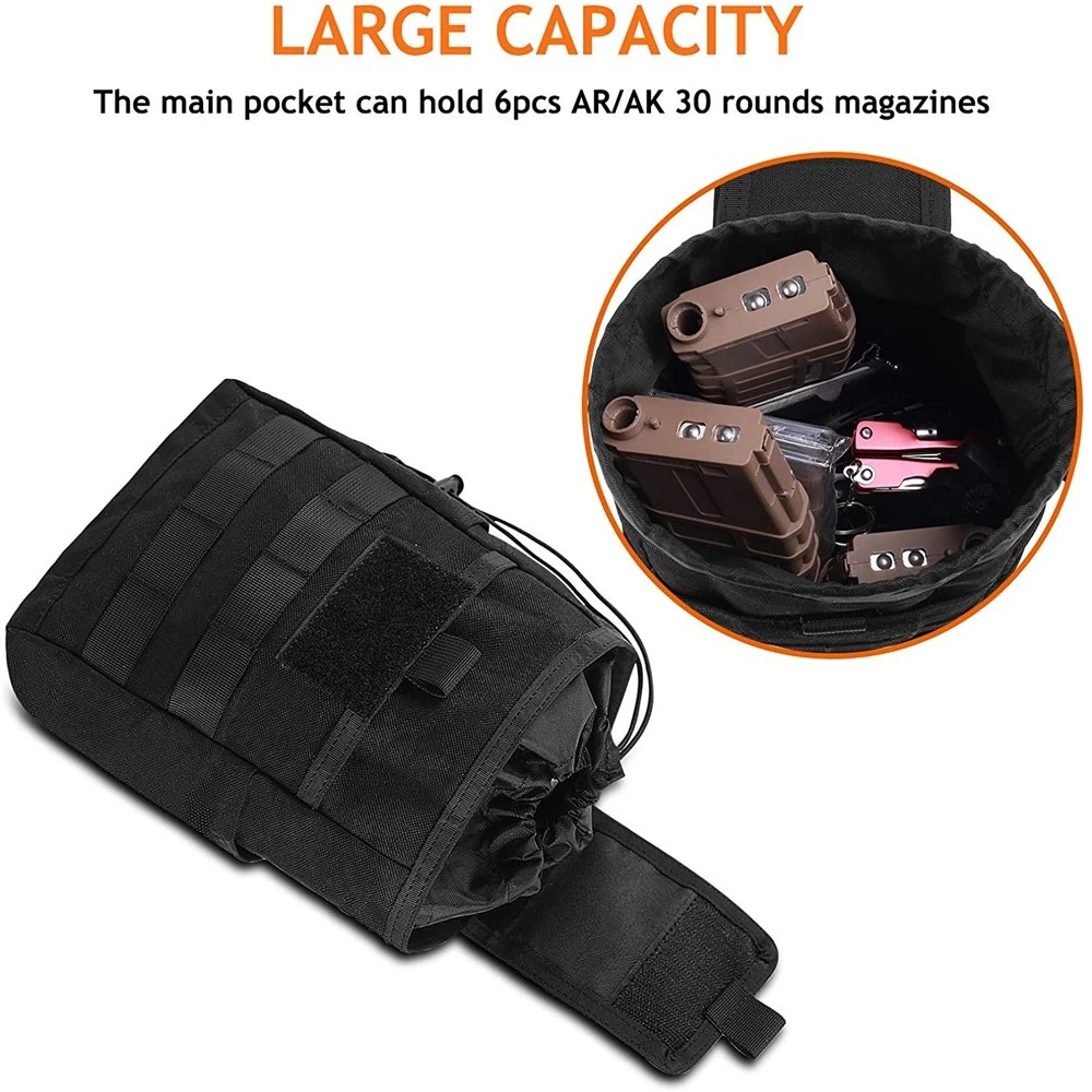 Outdoor new folding recycling emergency first aid kit tactical multi-functional debris storage bag site Fanny pack