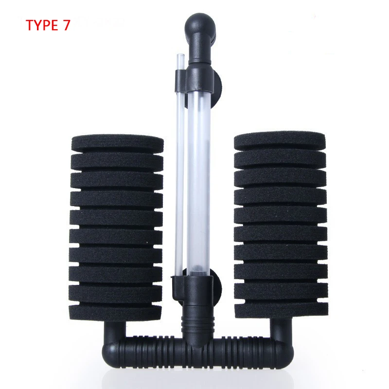 7 Type Aquarium Filter Sponge Fish Air Pump Skimmer Biochemical Sponge Filter Aquarium Filtration Filter Fish TankPpurification