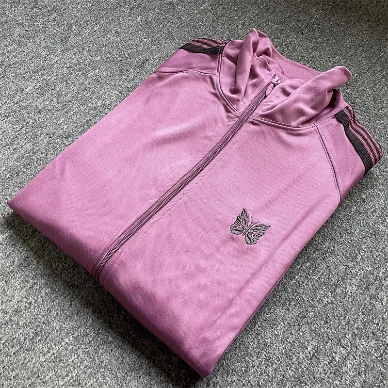 Casual Fashion Coat Men Women Knitted Stripes Jackets Zipper Track Jacket 240715