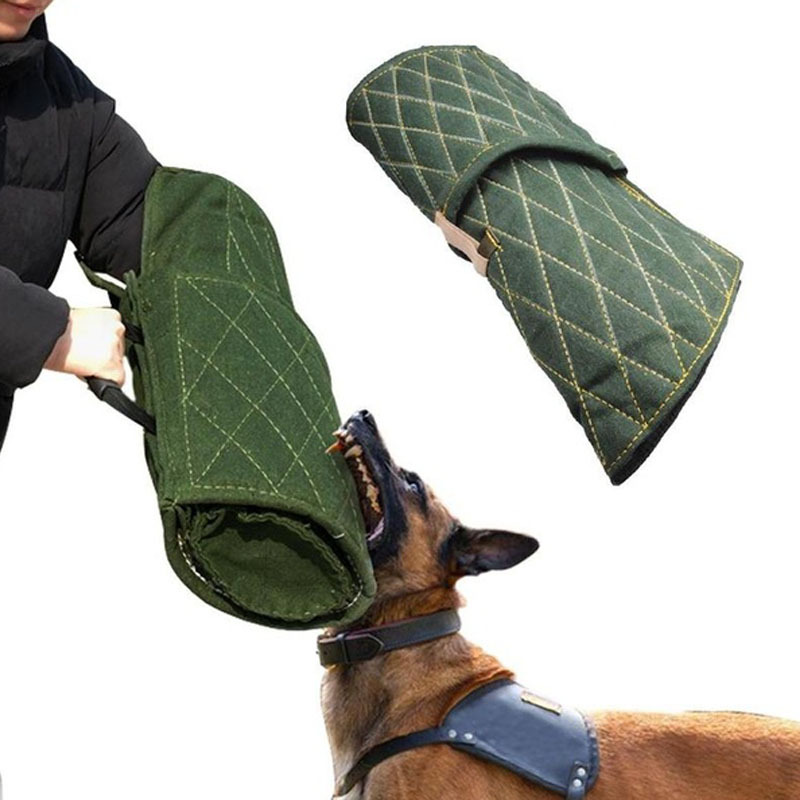 Wear-resistant protection dog biting sleeves,dog bite jute tug sleeve toy,pet training cushion for medium and large dogs