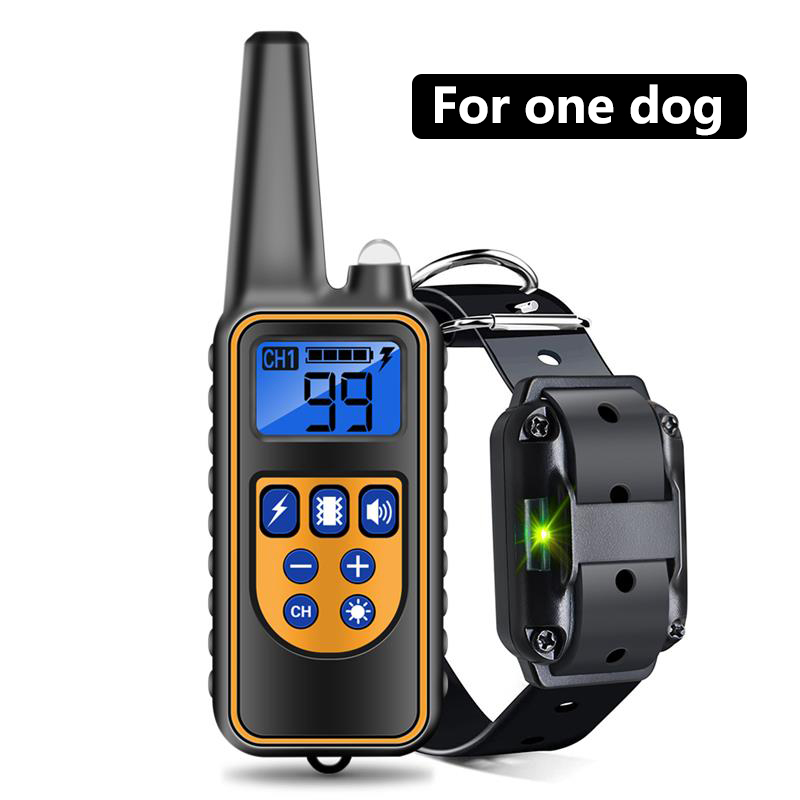 800m Electric Dog Training Collar Waterproof Pet Remote Control Rechargeable with Shock Vibration Sound Ecollar