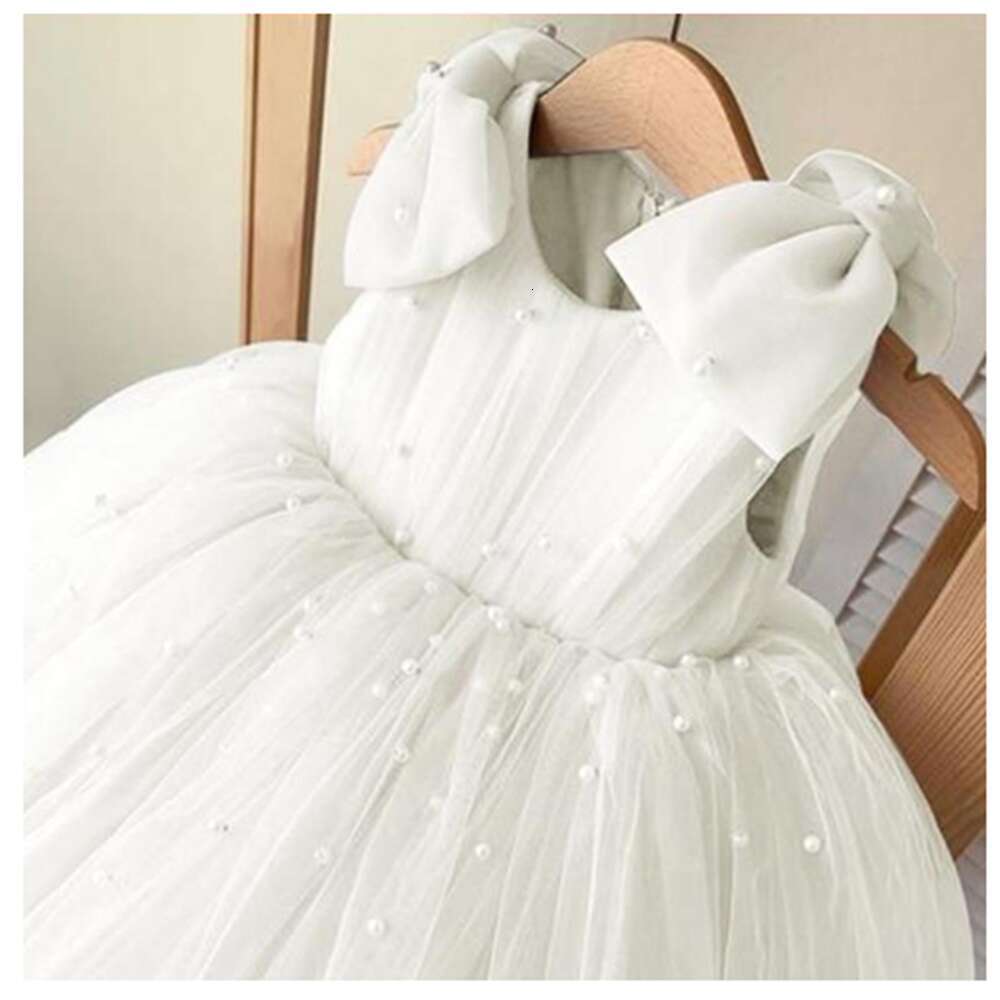 Red wer Girl Dresses For Wedding With Long Train Pageant Holy Communion Birthday Princess Guest Evening Gown