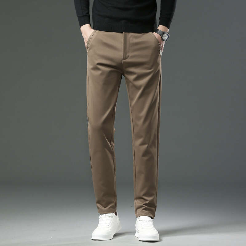 Mens Spring Autumn 2024 New Straight Tube Versatile Loose and Luxurious Business Slim Fit Casual Mens Pants Jeans for Pregnant Women Pants Trousers Ca