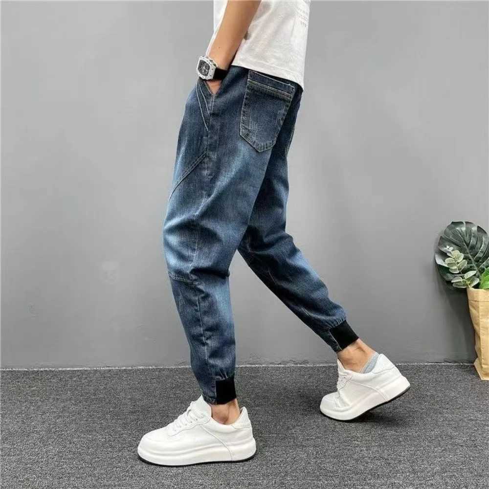 Spring Summer Cargo Jeans Men Streetwear Denim Jogger Pants Men Baggy Harem Jean Trousers pantalones hombre y2k streetwear Z240912