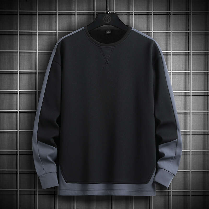 Long Sleeved Hoodie Men's 2024 Autumn Winter New Round Neck Loose and Versatile Korean Version Base Coat Jacket Trendy Brand Mens Designer Hoodie