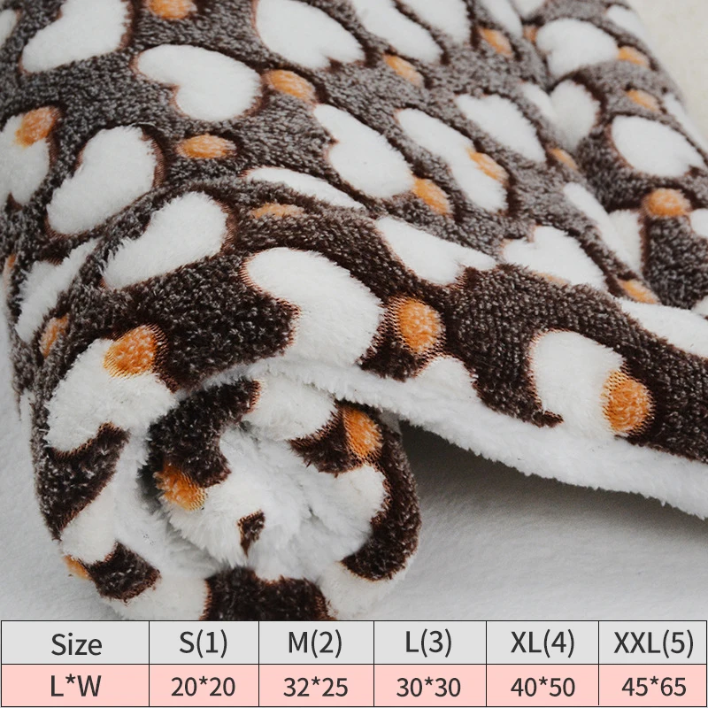 Pet Blanket Thickened Soft Flannel Fleece Blanket Washable Pet Sleeping Pad Puppy Kitten Warm Pet Mattress Cama Para Cachorro