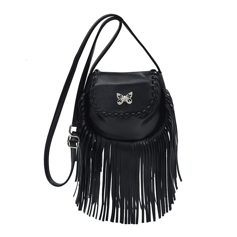 2023 new saddle niche design single shoulder crossbody casual simple mini tassel bag H726#30 ddmy b049