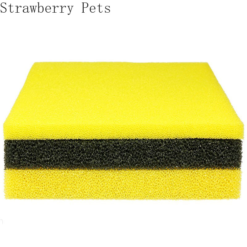 Black, blue, yellow 50cmx50cmx2cm Filtration Foam Aquarium Fish Tank Biochemical Filter Sponge Pad Skimmer Sponge Supply Tank