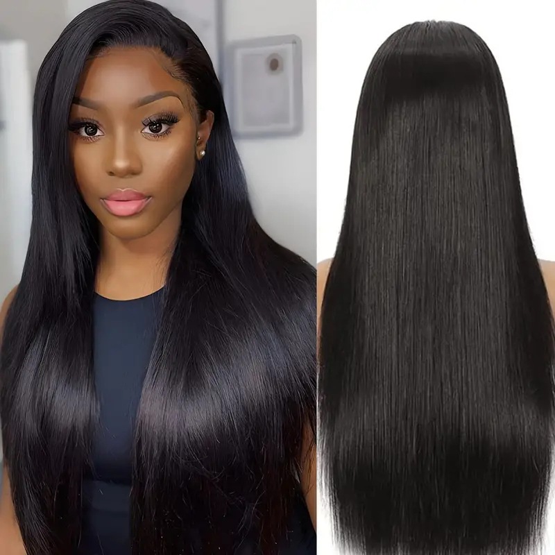 Glueless Wigs Human Hair Lace Frontal Wig Straight Human Hair Wig HD 13X4 13X6 Lace Front Wig 4X4 Gluless Wig Ready To Wear