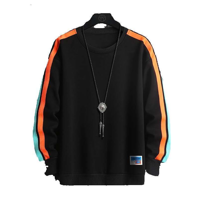 Men's Loose Round Neck Long Sleeved T-shirt for Spring and Autumn, Ins Fashion Brand 2024 New Autumn Outfit, Base Coat, Top Coat Sweatshirt Mens 