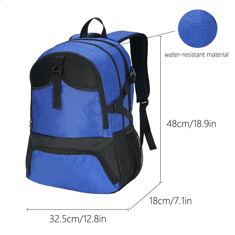 Youth Soccer Bag - Soccer Backpack Bags for Basketball Volleyball Football Includes Separate Cleat and Shoes Compartment 240726