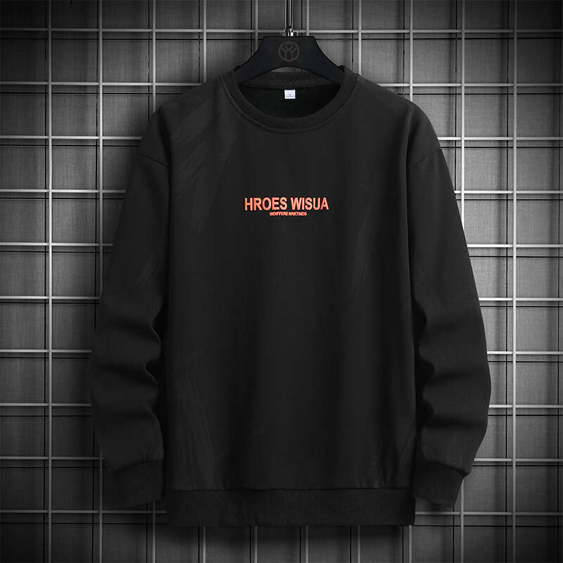 Men's Hoodie Spring 2024 New Trendy Brand Long Sleeved T-shirt Versatile Casual Loose Round Neck Oversized Men's Top Sweatshirt Designer Tra