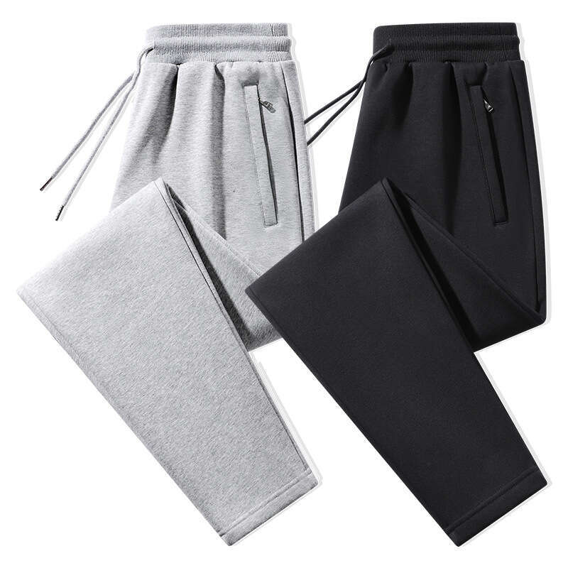 New Pure Cotton Sports for Mens Casual 2024 Spring/summer Fat Up Plus Size Loose Straight Leg Guard Pants Half Pants for Men Waterproof Trousers Man