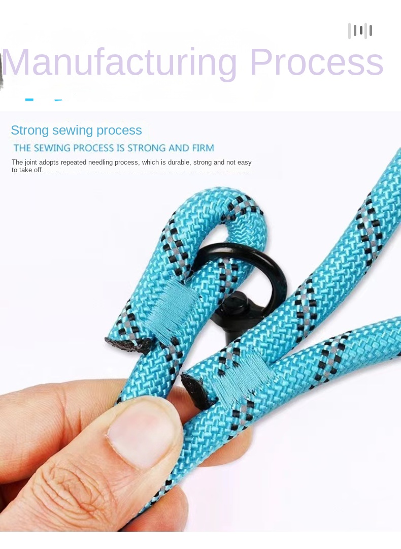 5/6 FT Strong Pet Dog Leash with Soft Padded Handle,Highly Reflective Rope Night Walking,360-Degree Rotating Metal Buckle Without Tangles, for Small L