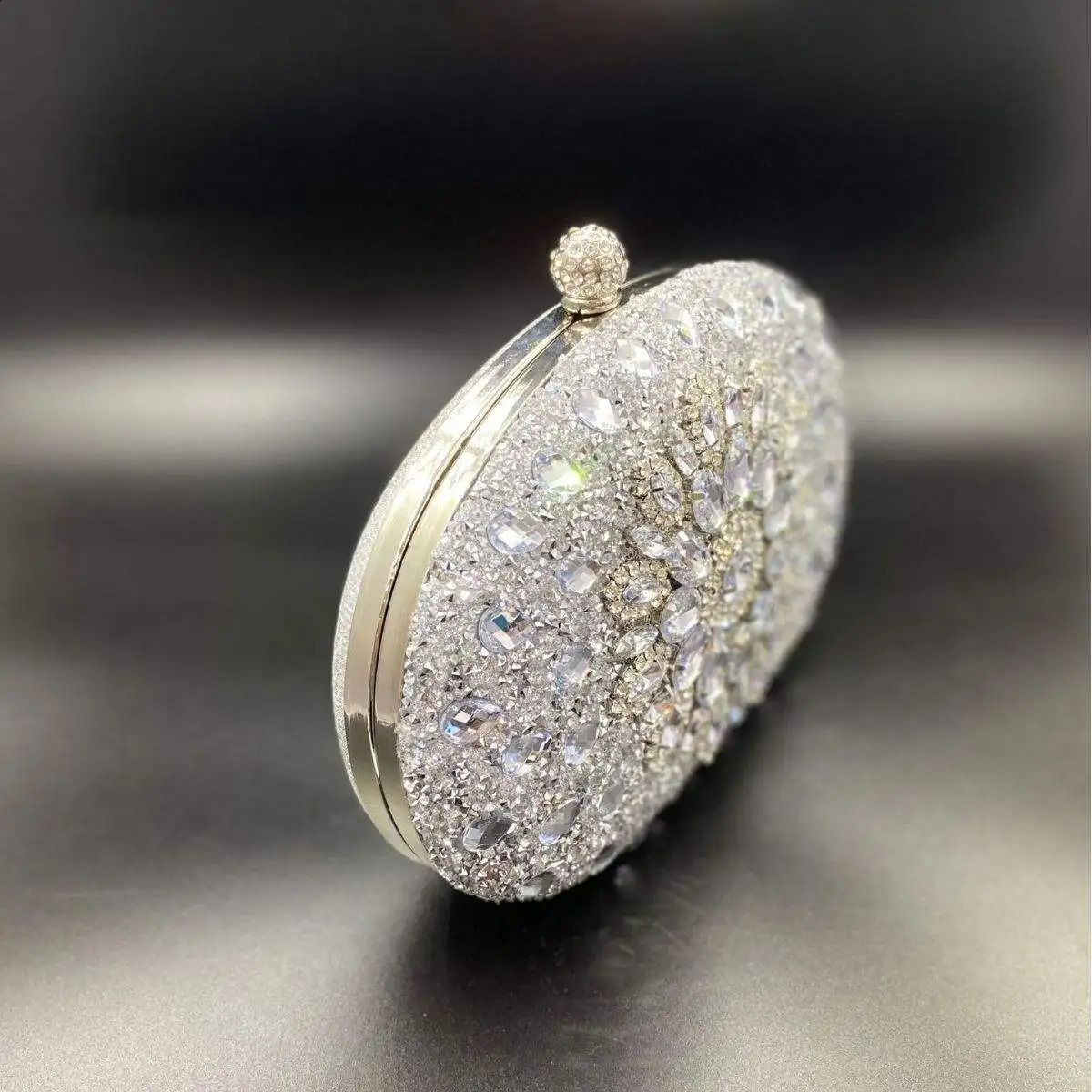 Fashionable Shell diamonds bag birthday wedding Handbag Clutch Bags Sequin and Diamond Sunflower Evening Party Bag 240824Z