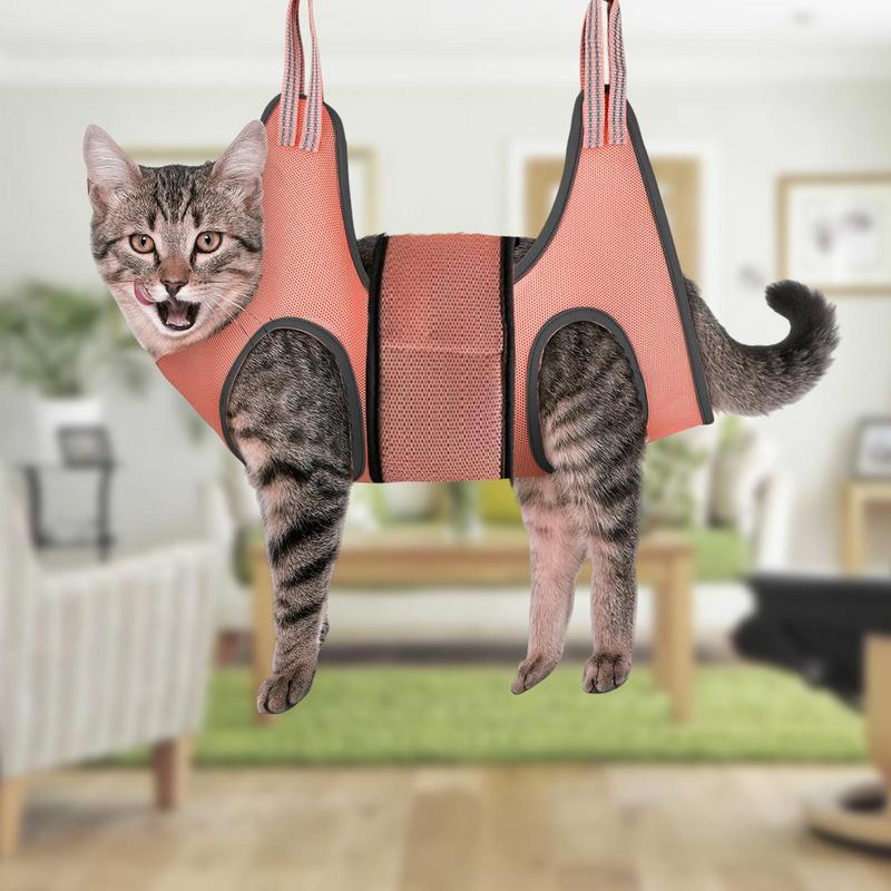 Cat Holder Hammock Restraint Bag Cleaning Pet Grooming Supplies for Dogs and Cats Bathing Nail Clipping