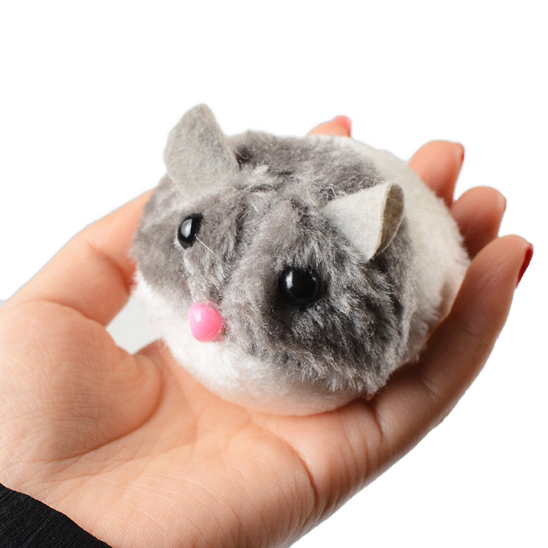 Funny Stuffed Toys For Cats Manual Pull Ring Mechanical Shaking Simulation Mouse Kitten Interactive Toy Mouse Pet Supplies Gifts