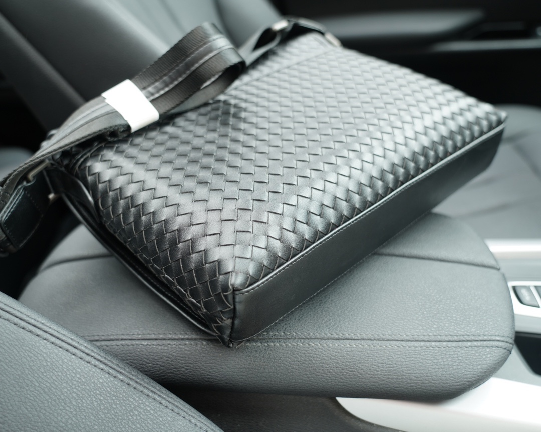 designer new woven briefcase men's high-quality genuine leather business laptop fashionable high-end backpack shoulder bag briefcases