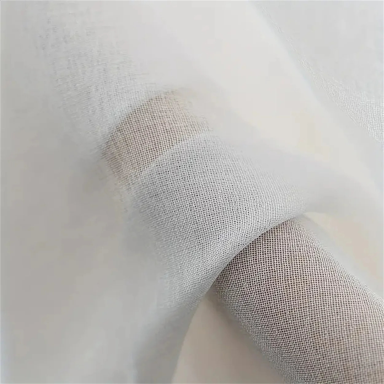 1PC Voile White Sheer Curtain For Living Room Bedroom Kitchen Coffee Rod Pocket Sheer Curtain for House Decor Room Decor 240726