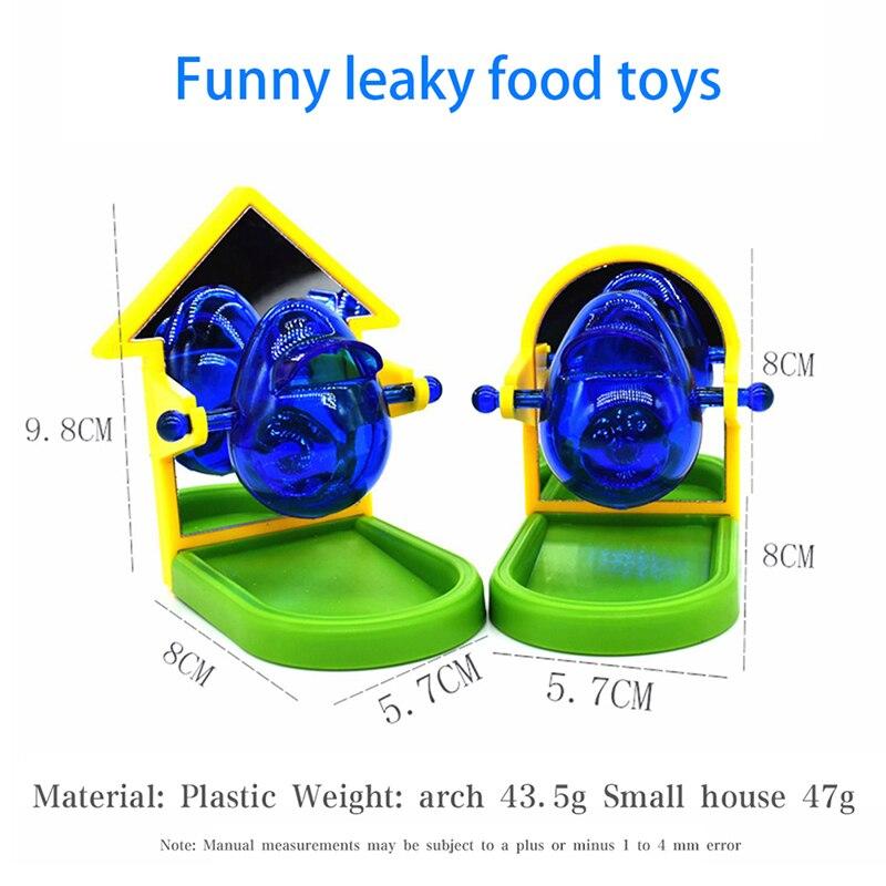 1PCS Pet Bird Toys For Parrots Bird Cage Feeder Foraging Intelligence Fun Training Leaking Food Props Random Color Accessories