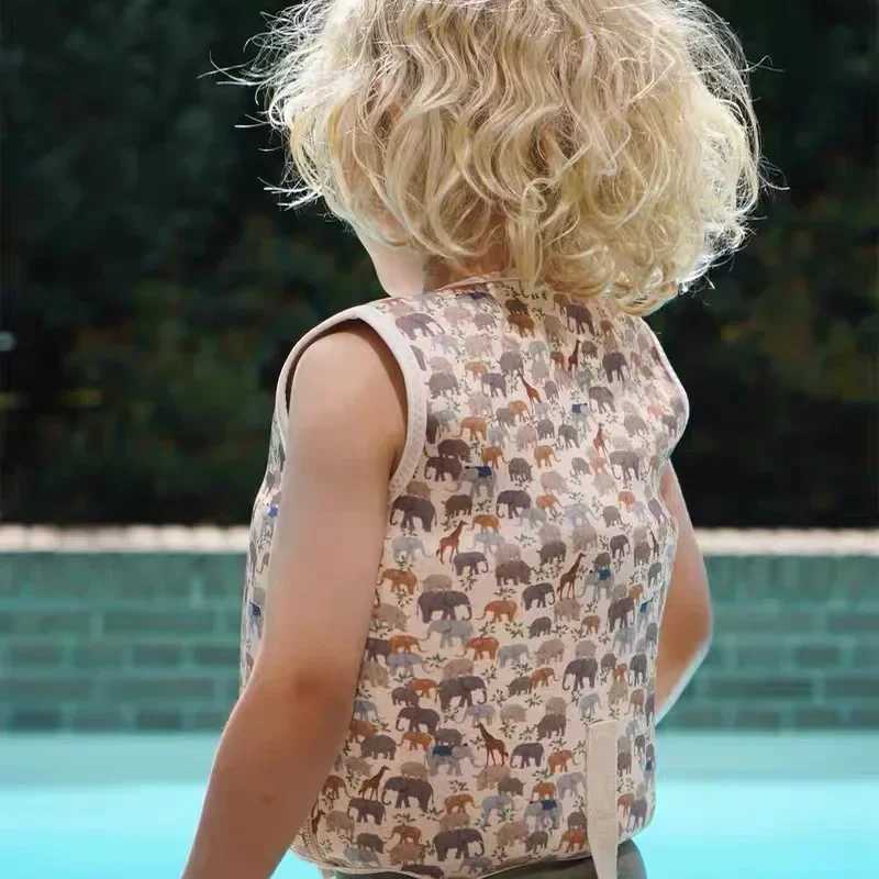 Lace baby buoyancy vest swimming assistance buoyancy vest inflatable childrens life vest baby swimsuit sunscreen vestW240724