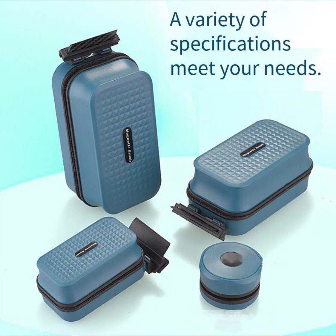 Fish tank strong magnetic magnetic cleaning brush double-sided cleaning glass brush with algae scraper cleaner aquarium accessor