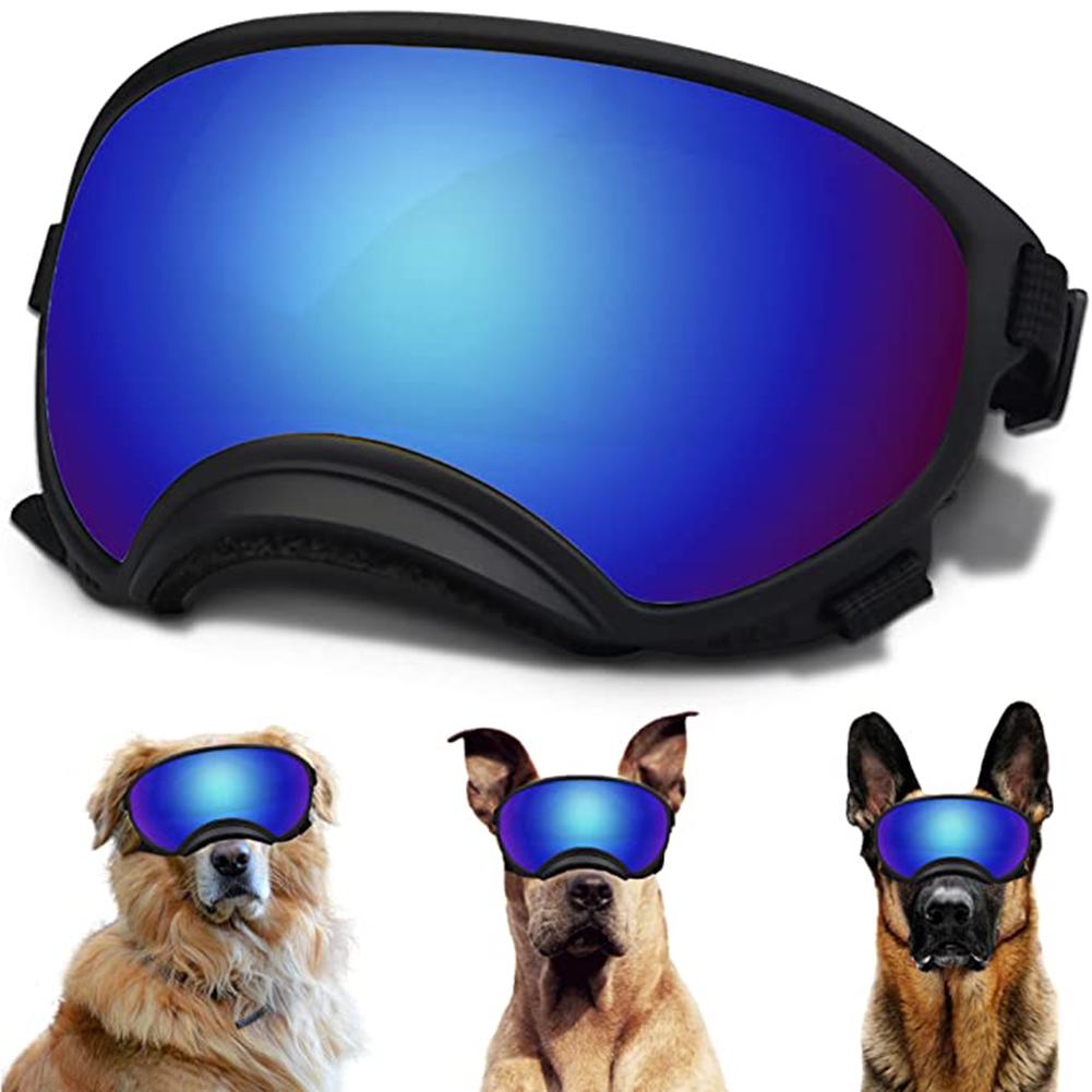 Dog Sunglasses For Medium Large Dogs Uv Protection Windproof Goggles With Adjustable Strap Eyes Protection