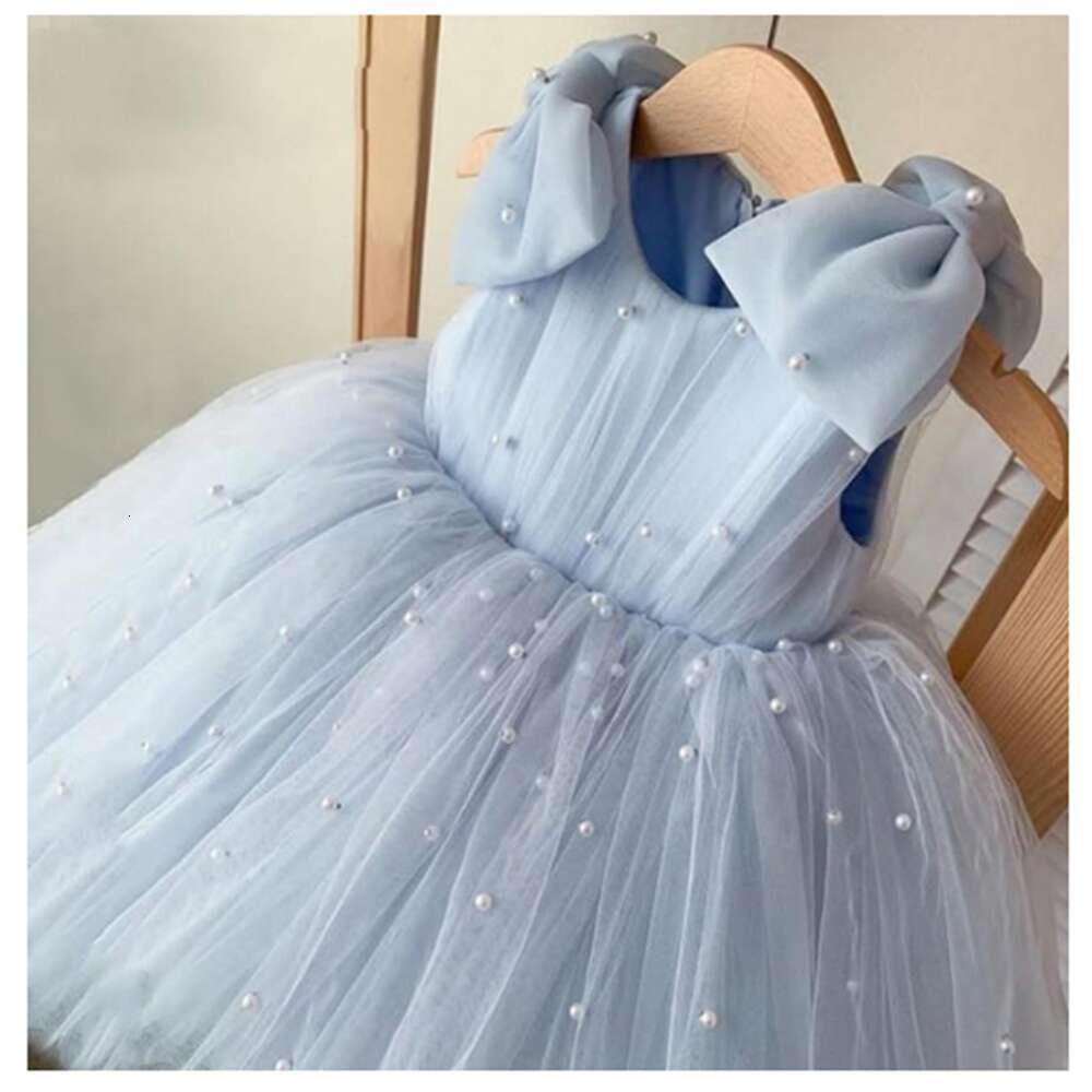 Red wer Girl Dresses For Wedding With Long Train Pageant Holy Communion Birthday Princess Guest Evening Gown