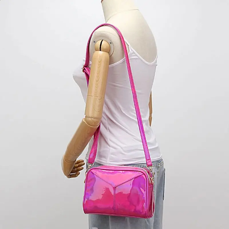 Women Shoulder Bags Leather Holographic Evening Handbags Hobo Messenger Crossbod 240725ZYl