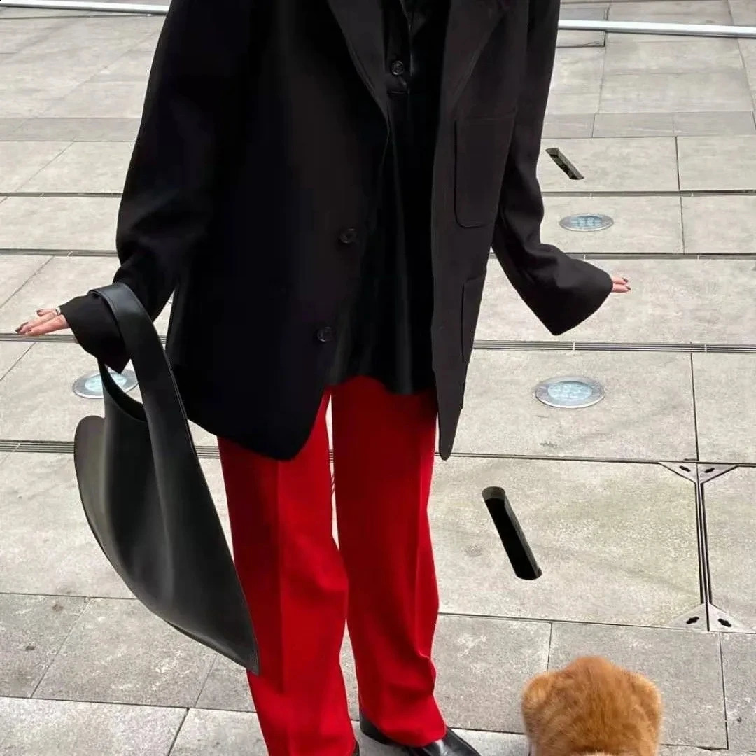 Fashion Black Heart Handbag Women PU Leather Tophandle Bag Shopping Tote Shoulder Trendy Crossbody Purse 240725ZYl