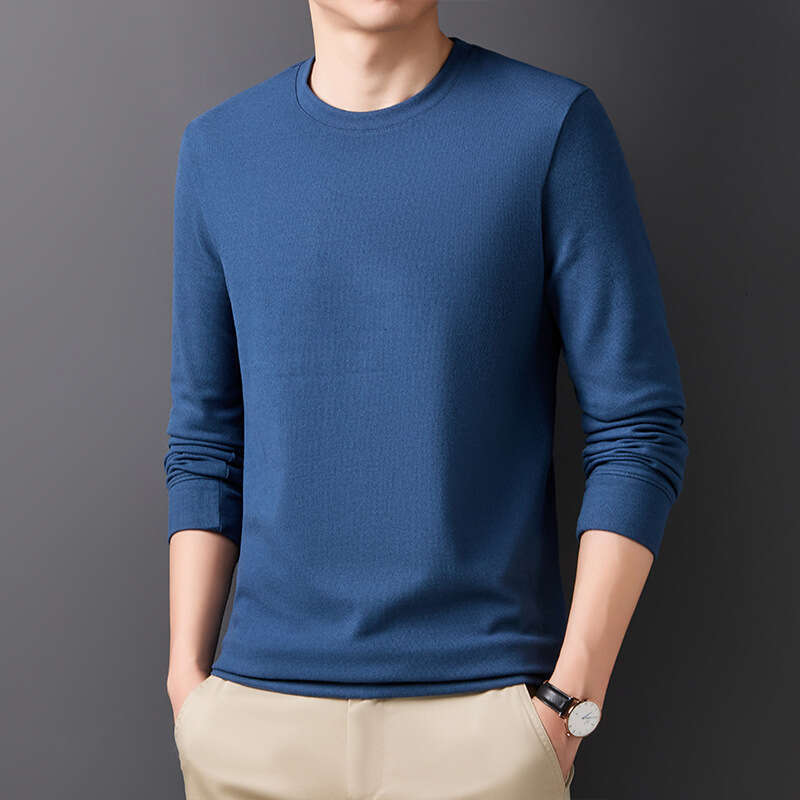 Men's Sweater 2024 Autumn New Long Sleeved T-shirt Nano Velvet Business Men's Bottoming Shirt Tiktok Same Style Zipper Designer Hoodie Desig