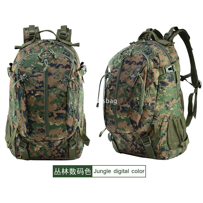 Cross-border military fan leisure travel backpack men's large capacity camouflage tactical hiking mountaineers backpack