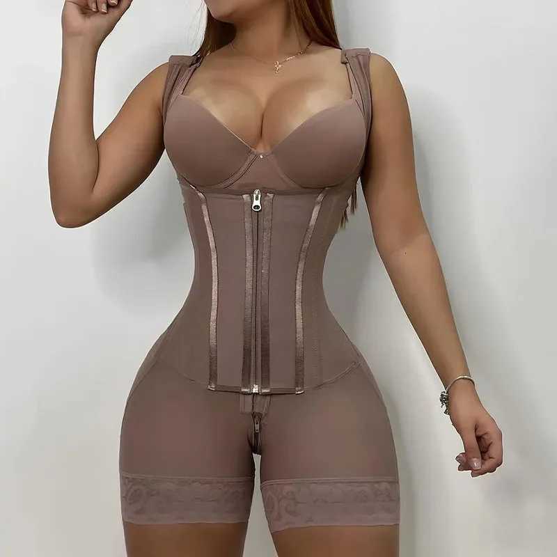Fajas Colombianas Postpartum Girdles for Women Double Compression Corset Shapewear Full Body Slimming Waist Trainer UnderwearL240727
