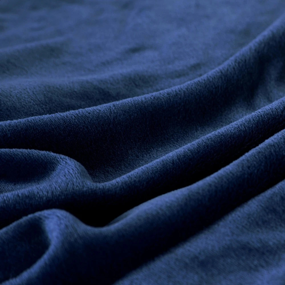230GSM Coral Fleece Flannel Blankets For Beds Solid Blue Pink Soft Warm Thin Bedspread Sofa Cover Faux Fur Plaid Blanket 240822