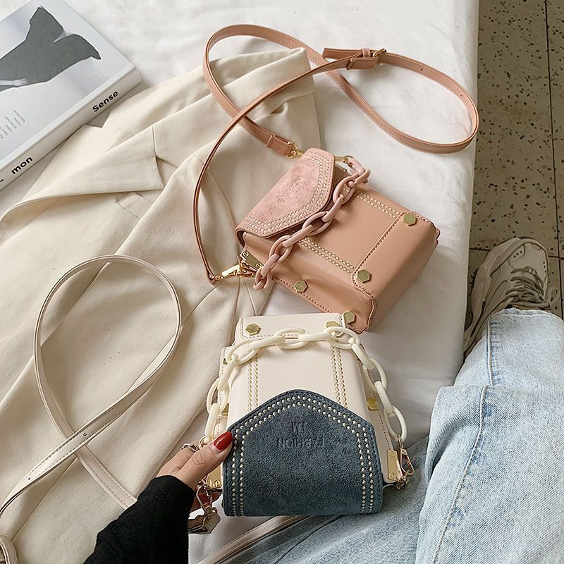 Internet celebrity frosted handbag small women's 2024 spring new trendy and fashionable mobile phone versatile single shoulder crossbody bag H727