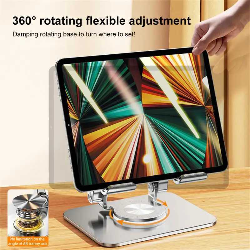 yylm Laptop Bracket Mobile phone tablet bracket aluminum alloy multifunctional desktop lazy bracket 360 degree rotation foldableM240725