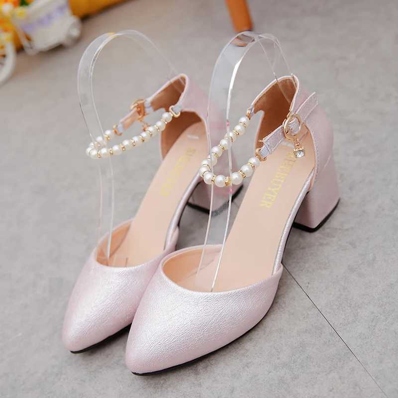High Quality Summer and spring womens shoes are light eight headed thick sandals 6 centimeters high sandals T241024
