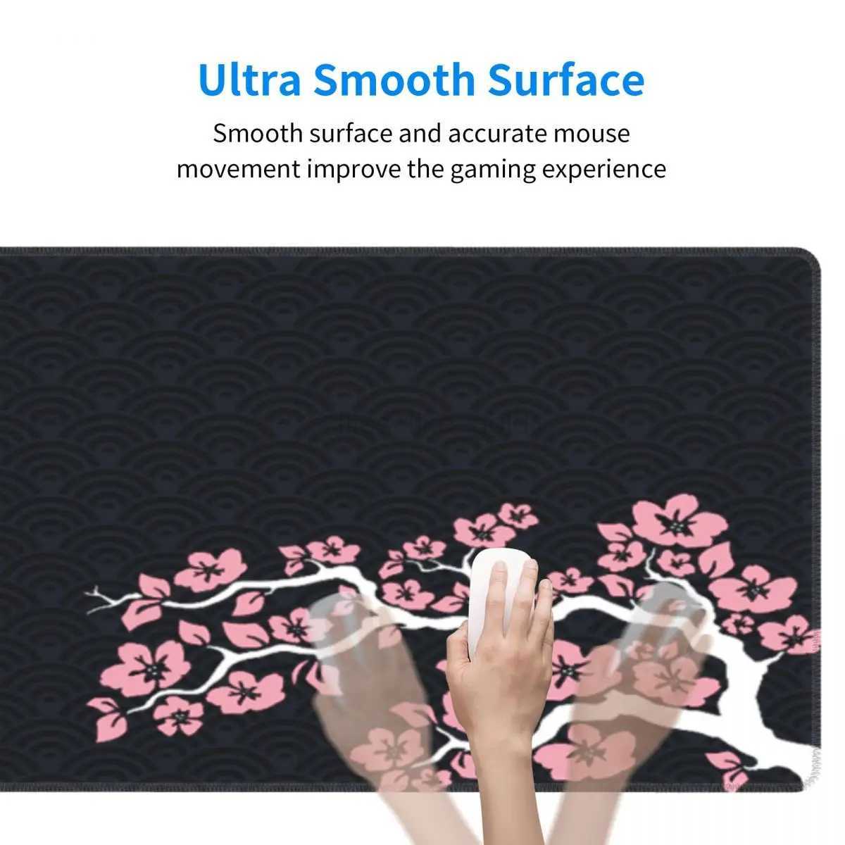 Large Gaming Mouse Pad XXL Sakura Desk Mat Computer Keyboard Mat Pink Cherry Blossom Mouse Mat Big Mousepad Gamer 300x800 CarpetM240727