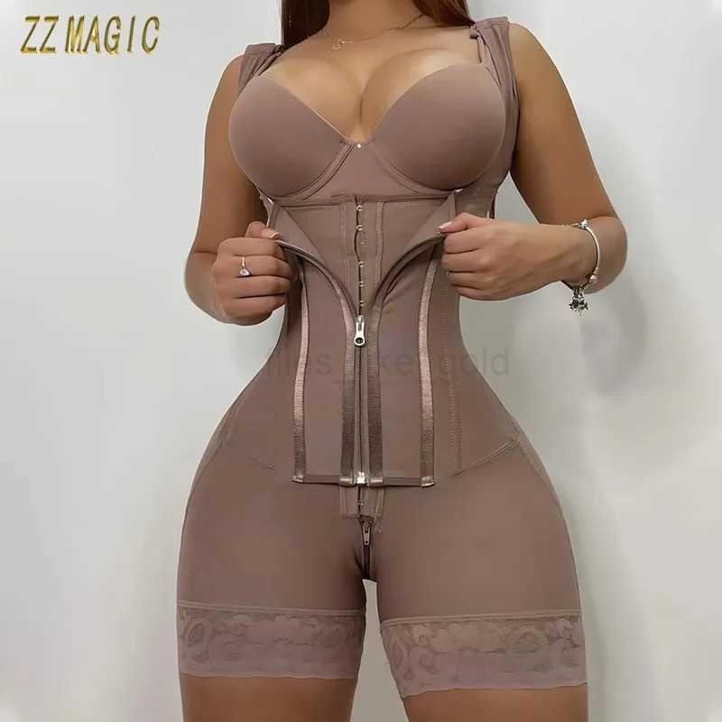 Fajas Colombianas Postpartum Girdles for Women Double Compression Corset Shapewear Full Body Slimming Waist Trainer UnderwearL240727