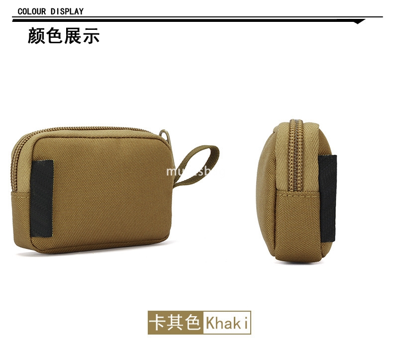Leisure multi-function card Bus card Headset small hanging bag MOLLE Tactical Outdoor storage Key bag Coin purse