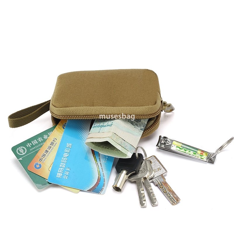 Leisure multi-function card Bus card Headset small hanging bag MOLLE Tactical Outdoor storage Key bag Coin purse