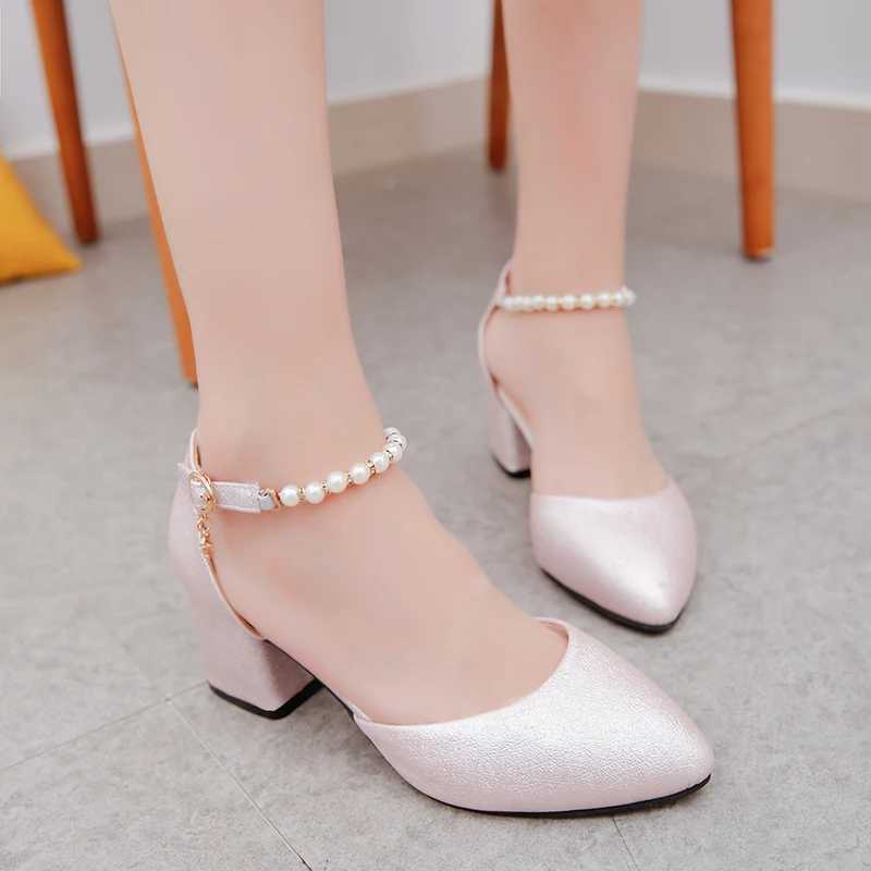 High Quality Summer and spring womens shoes are light eight headed thick sandals 6 centimeters high sandals T241024