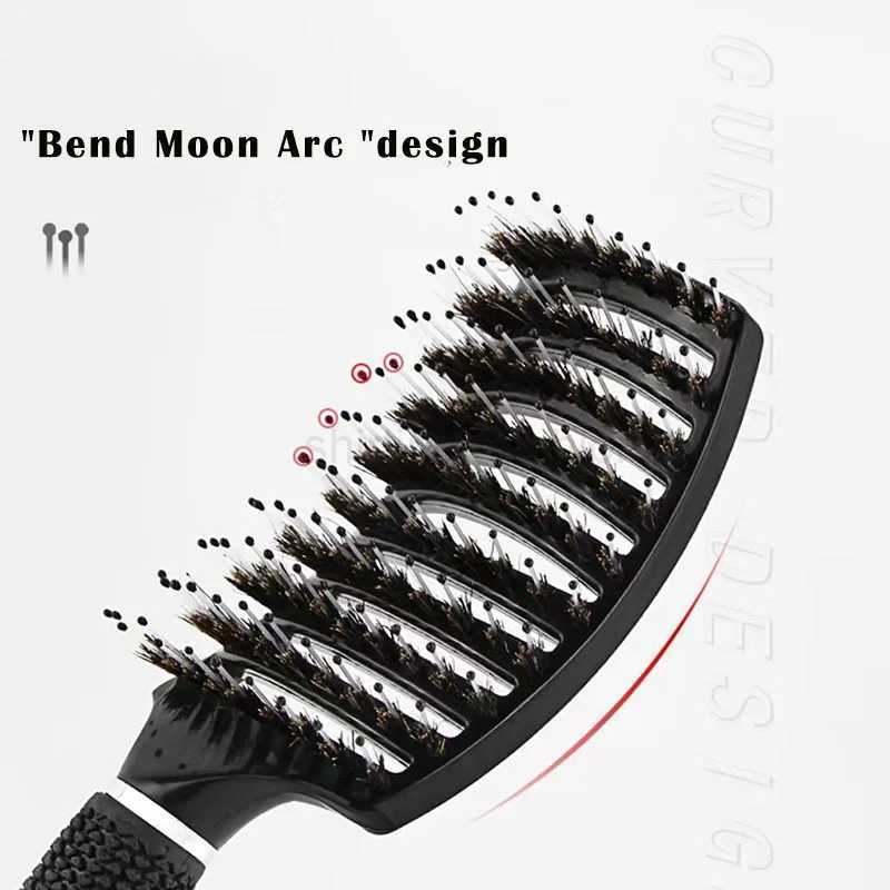 Dawan Spare Ribs Comb Large Curved Crescent Comb Curved Hairstyle Comb Professional Fluffy Artifact For Hair SalonCL240727