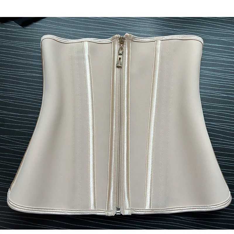 Fajas Colombianas Latex Waist Trainer Double Compression BBL Shaper Tummy Control Slimming Sheath Flat Belly 13 Steel Bones BeltL240727