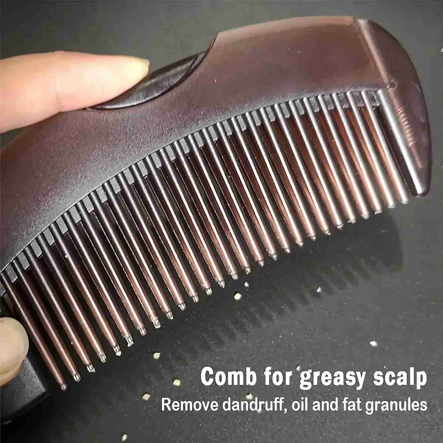 Dandruff Relief Comb Hollow Tooth Hairbrush Scalp Point Massage Dandruff Removal Reduce Ltching Scalp Care Comb for Women MenCL240727