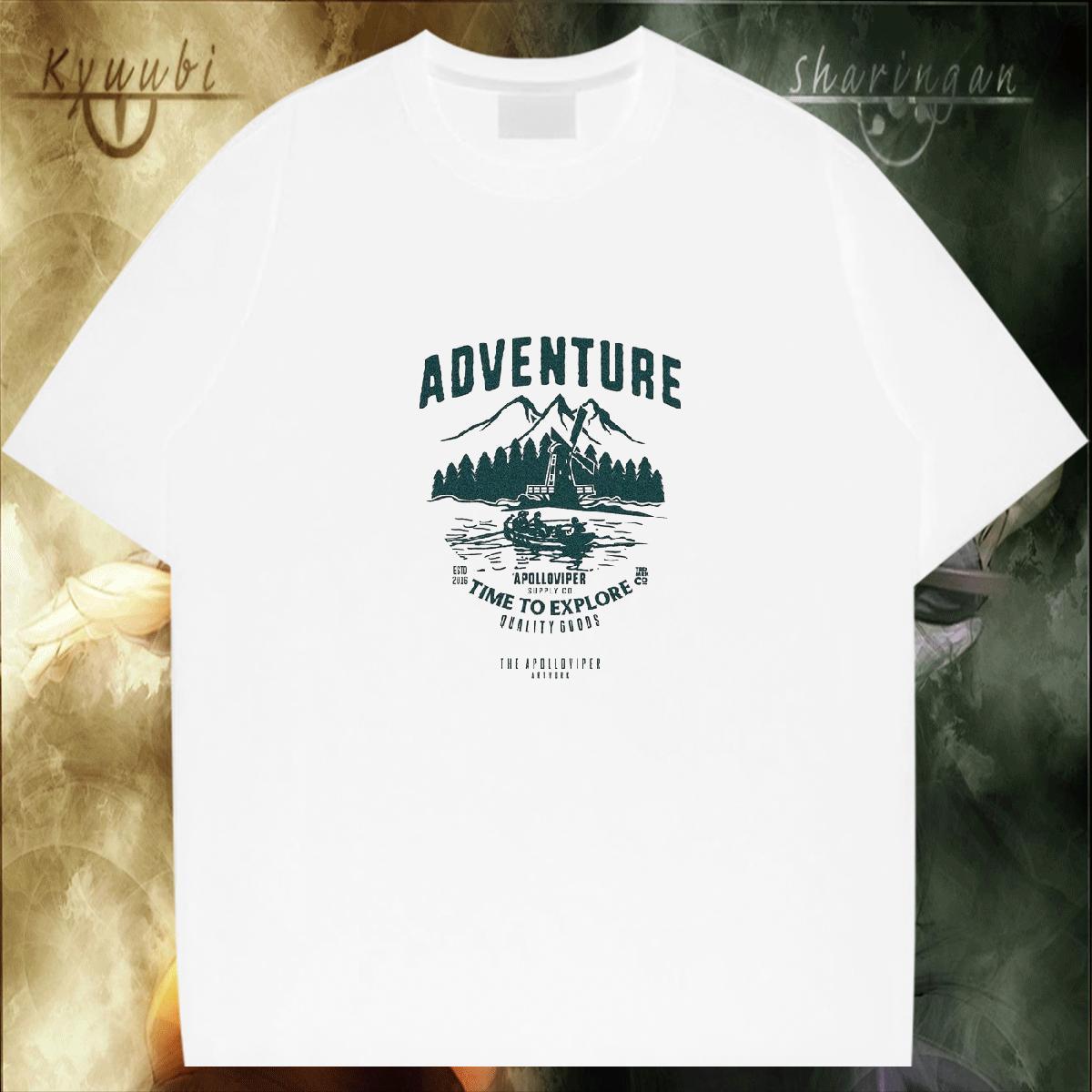 Fashion Designer Men T Shirts mountains Tees 230g Cotton Casual Daily Wear Soft Black White Breathable Short Sleeve Couples T Shirts