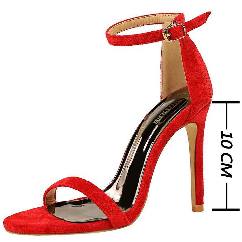 New Arrival BIGTREE Summer Womens Sandals Velvet Hollow High Heels Stiletto High Heels Fashion Sandals Womens Sandals Womens Sandals T250409